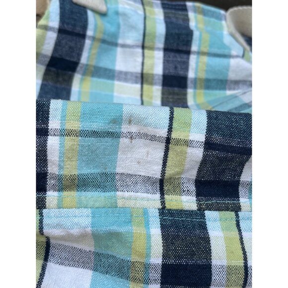 Aeropostale 1987 Plaid Canvas Y2K Tote Bag With Cream Handles - Picture 9 of 12